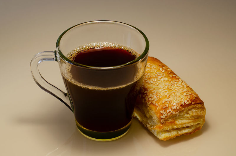 Close-up of cup of tea