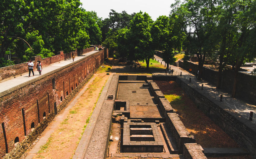 Old historic heritage indian fort amidst trees