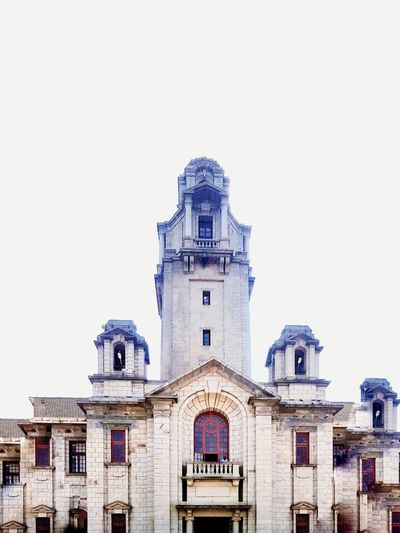 Low angle view of historical building against sky