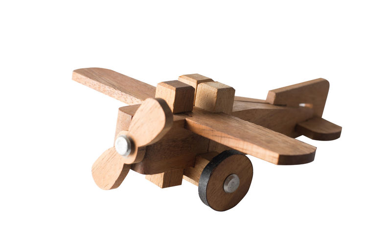 Close-up of toy against white background