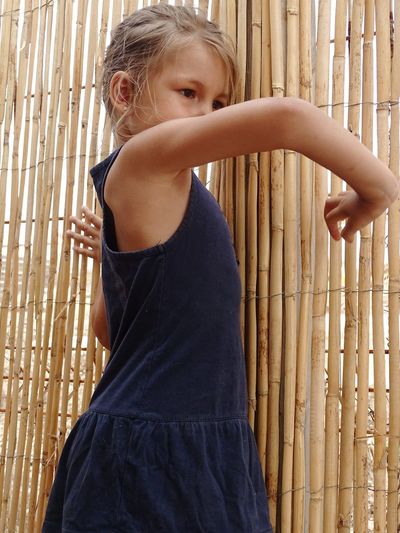 Cute girl looking at camera