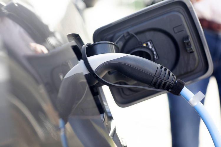 Fuel pump inside open car gas tank