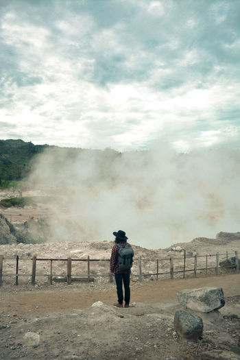 Sikidang crater, dieng - central java