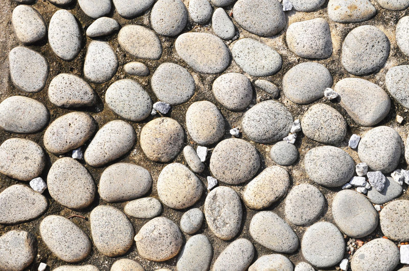 Detail shot of pebbles stones