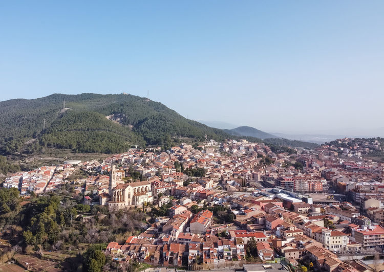 Castellar del valles village in catalonia, spain