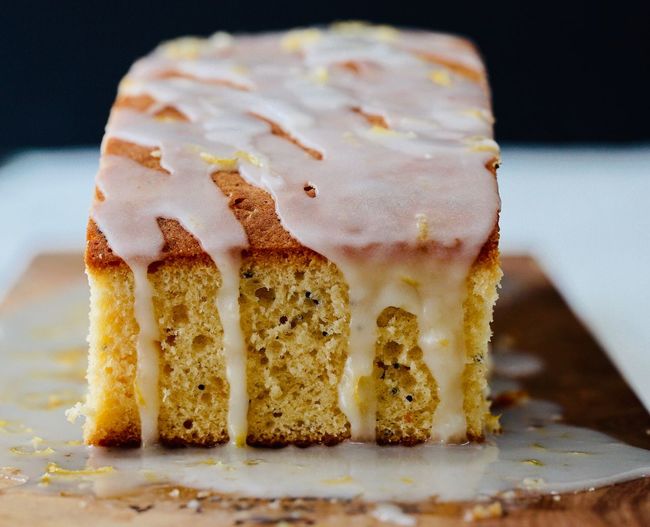Close-up of cake in plate