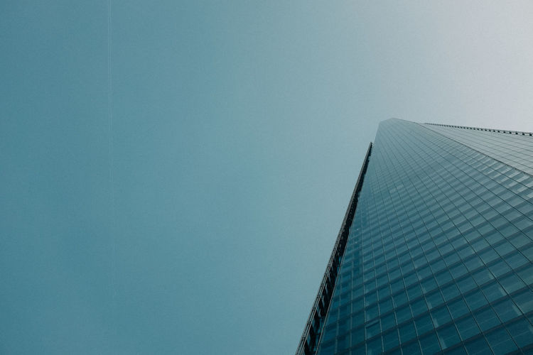 Low angle view of built structure against sky