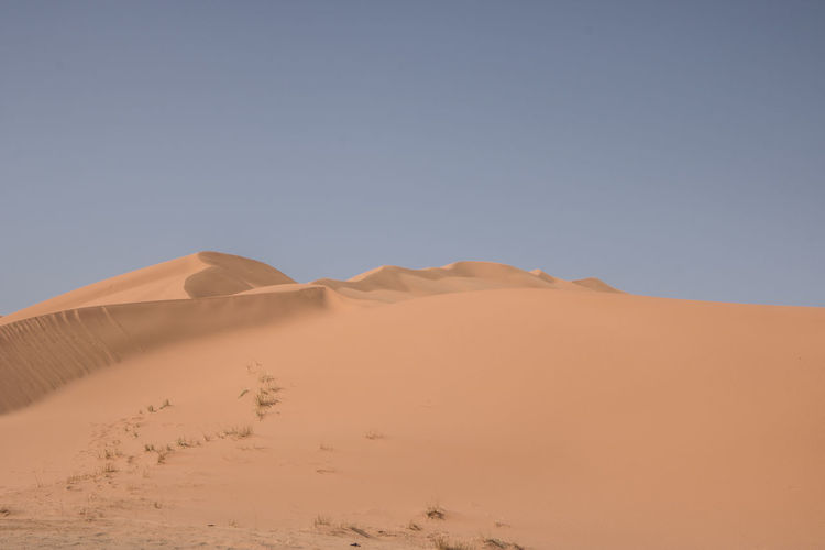 The vast wadi araba desert in the south of jordan