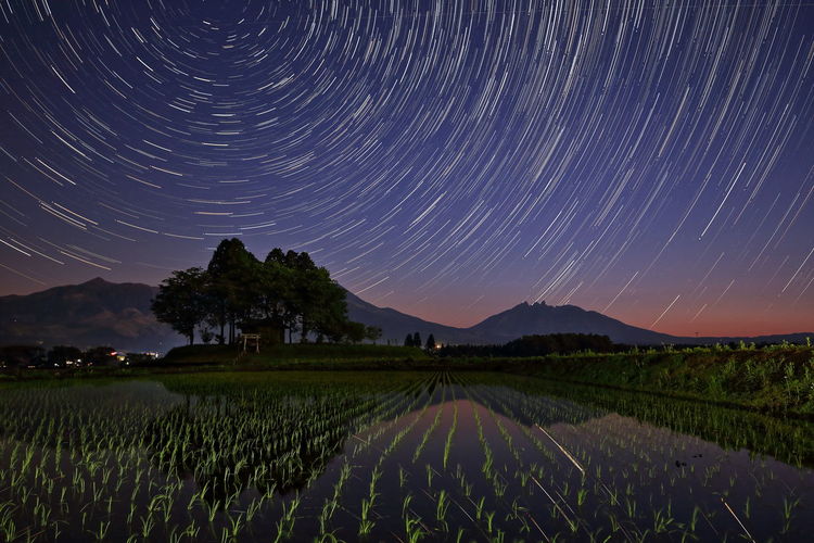 Orbiting movement of small shrines and stars