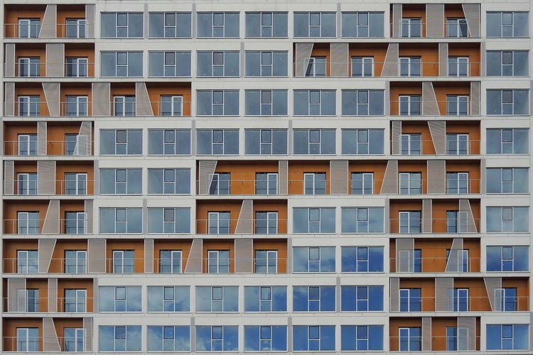 Building with windows and terraces