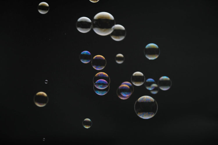 Close-up of bubbles