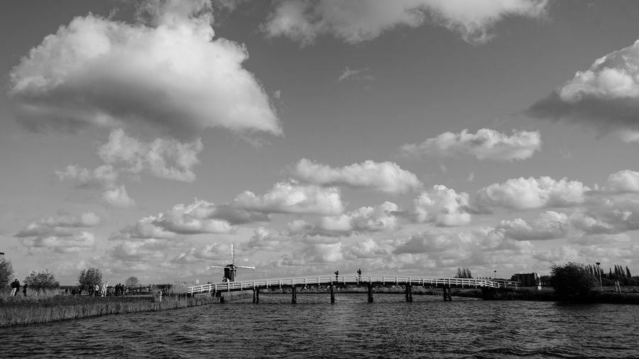 Scenic view of river against sky