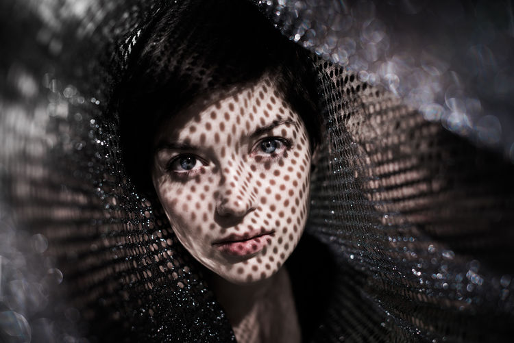 Adult Adults Only Cage Close-up Headshot Horror Human Body Part Indoors Looking At Camera Night One Person One Woman Only One Young Woman Only Only Women People Portrait Women Young Adult Young Women The Portraitist - 2018 EyeEm Awards Capture Tomorrow
