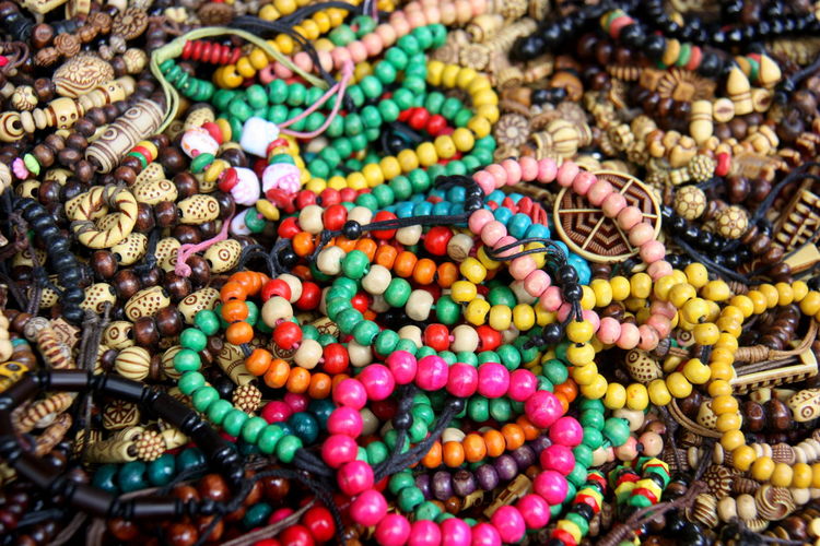 Close-up of bracelets