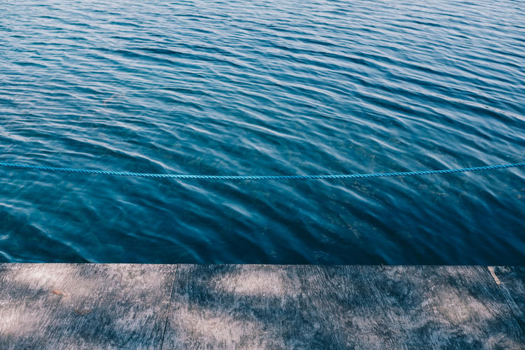 High angle view of swimming pool