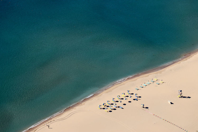 Moni tsambika beach - aerial view