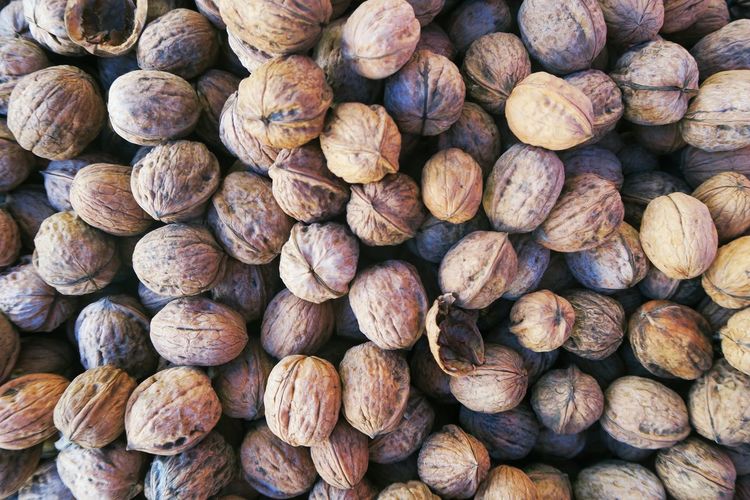 Detail shot of walnuts