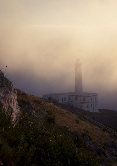 View of monument on mountain against sky