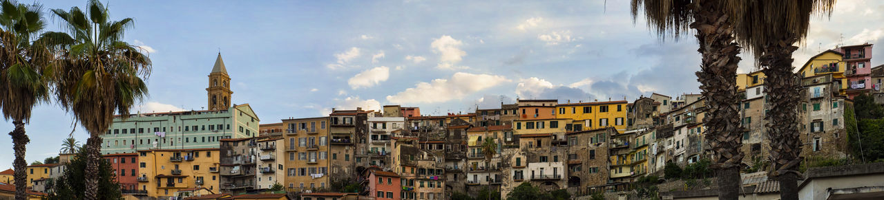 Skyline of the old ventimiglia a town in liguria