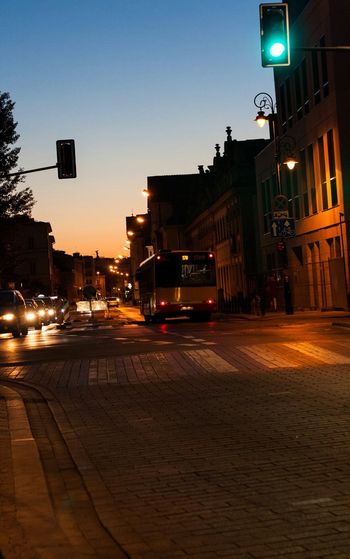 City street at night