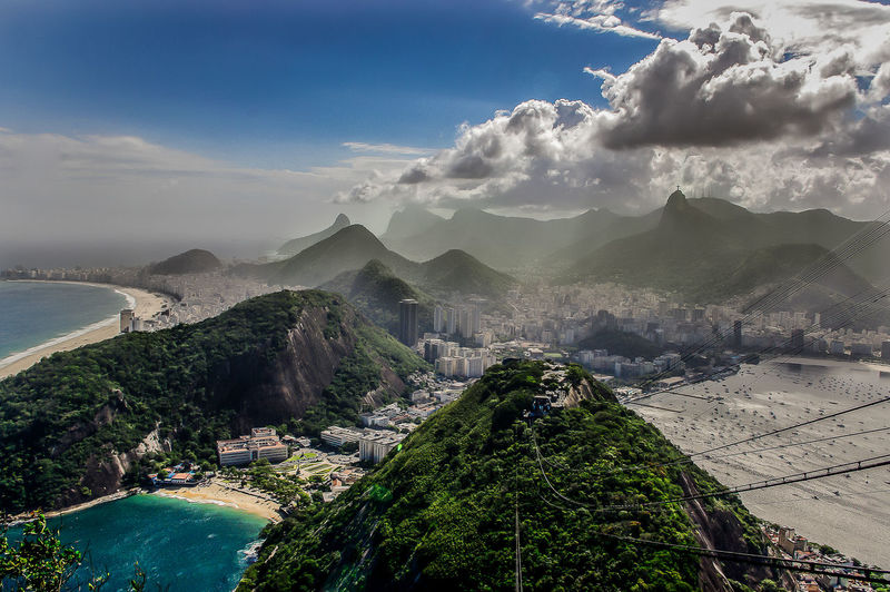 Cityscape at rio de janeiro against sky