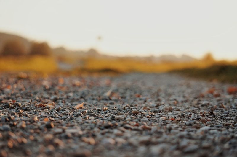 Surface level of road