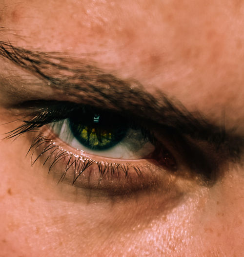 Cropped image of man eye
