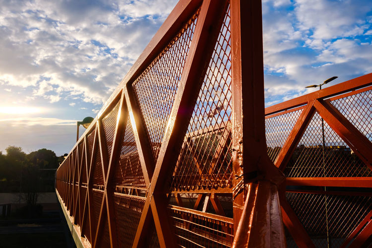 Low angle view of bridge against sky