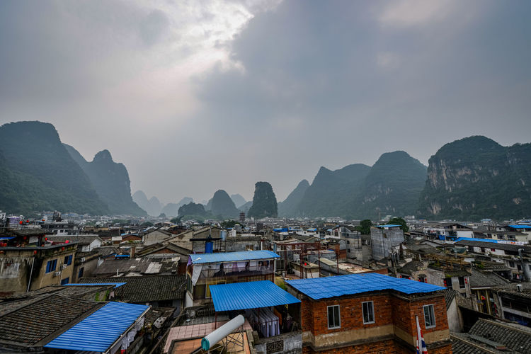 Yangshuo cityscape 