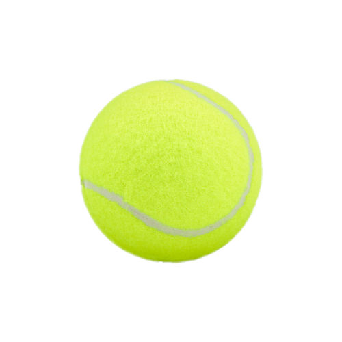 Close-up of yellow ball on white background