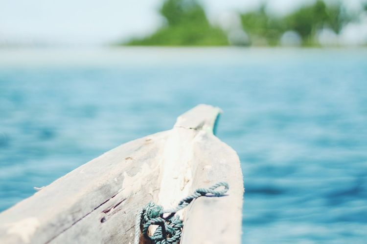 Close-up of sea against sky