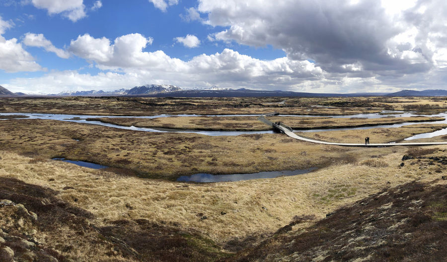 Panoramic view of landscape against sky