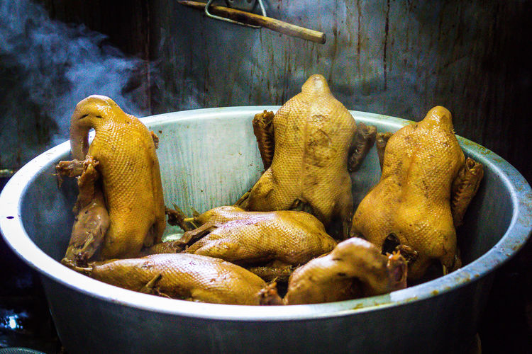 Steamed duck