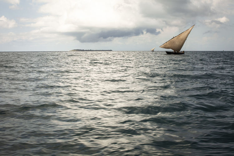 Sailboat in sea