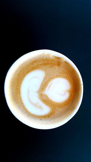 Close-up of cappuccino