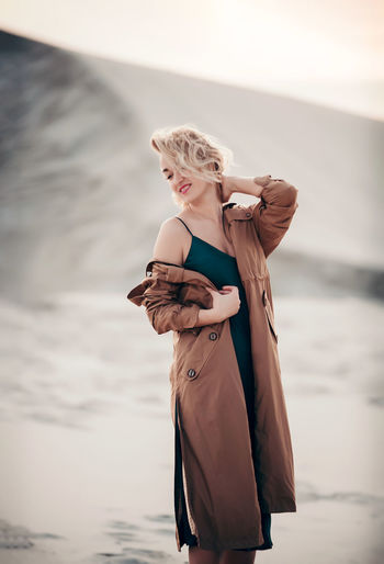 Woman in the desert 
