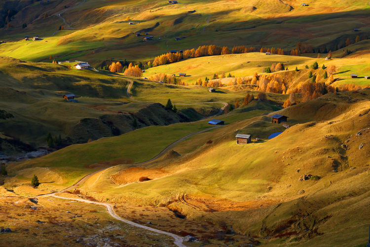 High angle view of landscape