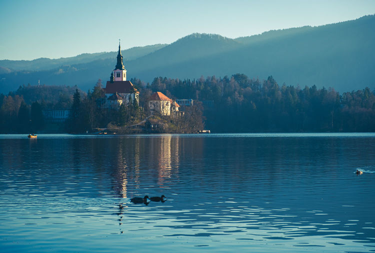 Bled lake in