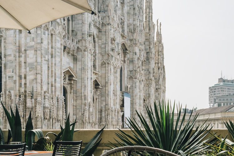 Duomo di milano against clear sky