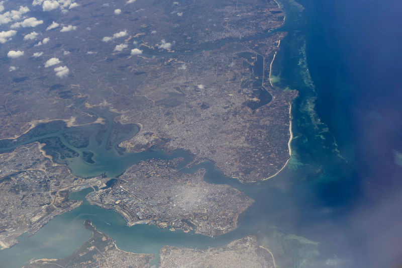 Aerial view of mombasa