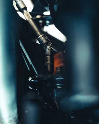 Close-up of machine part
