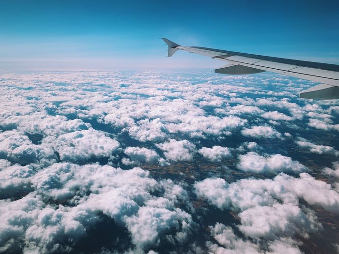 Aerial view of cloudscape
