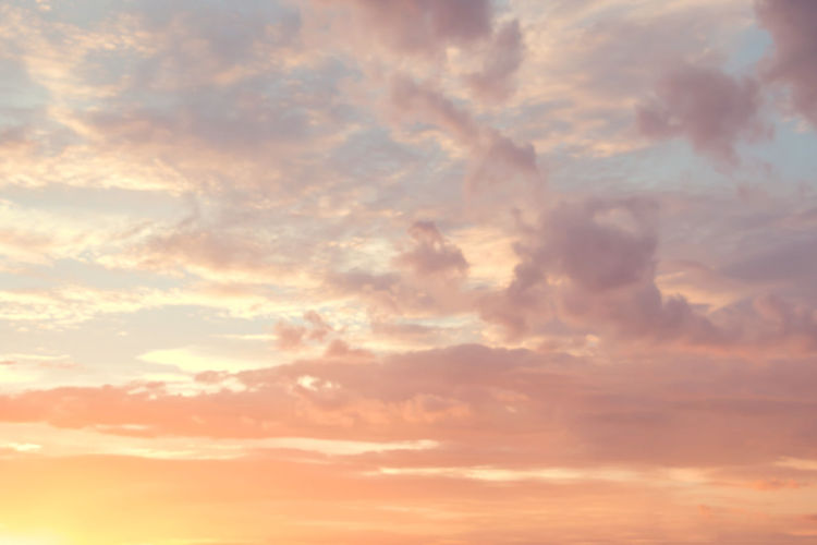 Low angle view of sky during sunset