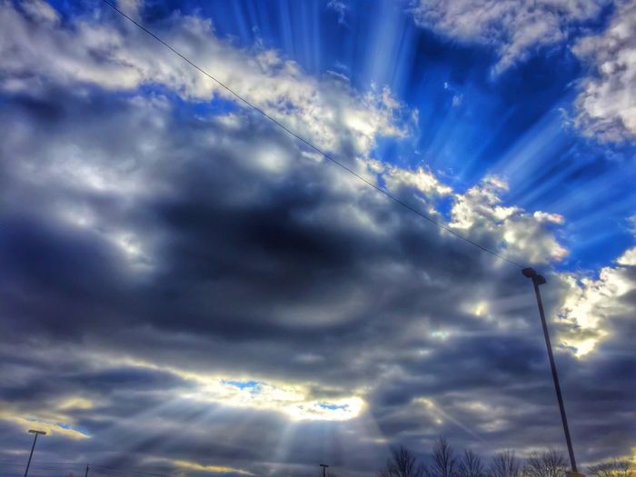 Low angle view of cloudy sky