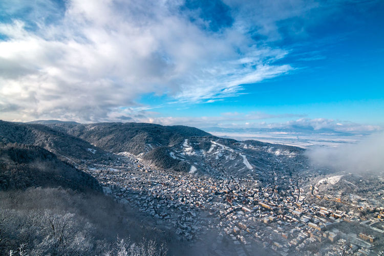 Brasov touched by snow