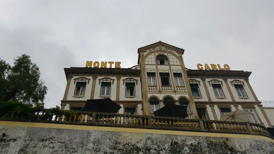 Low angle view of building against sky