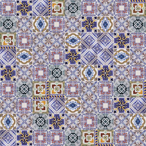Full frame shot of multi colored patterned floor