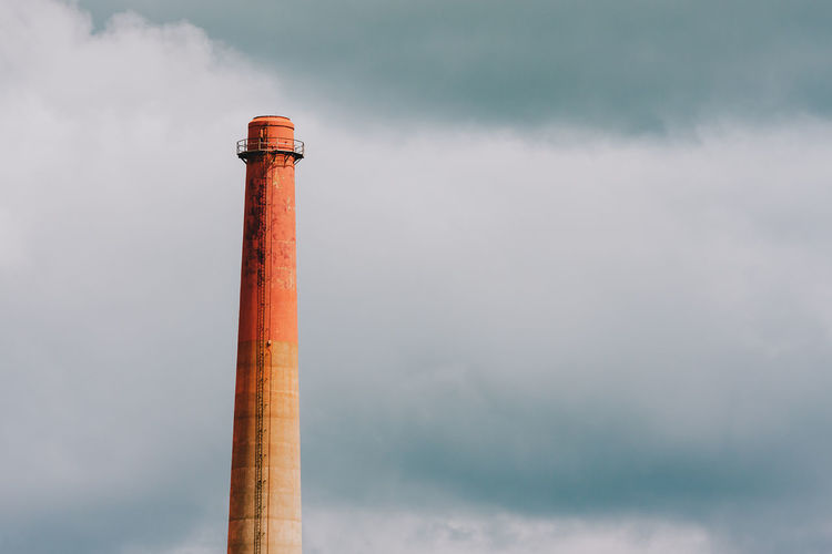 Smoke stack against sky