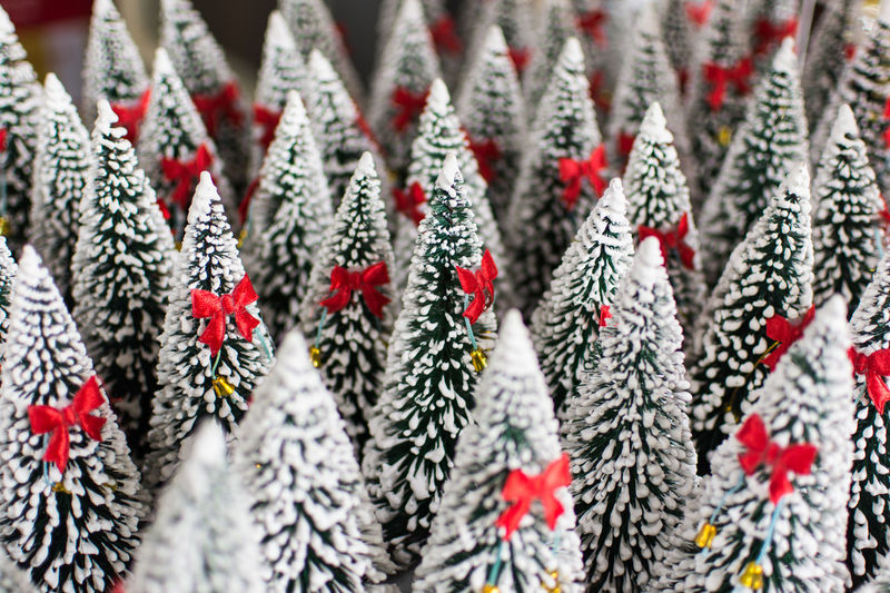 Close-up of christmas decoration for sale