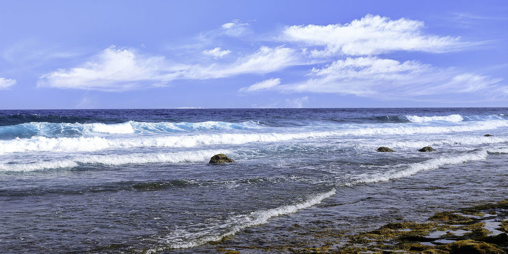 Scenic view of sea against sky